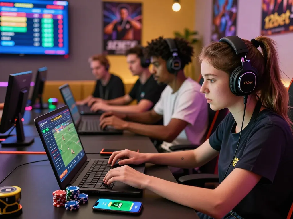 Exciting online gaming environment featuring players engaging with 12bet for a thrilling betting experience.
