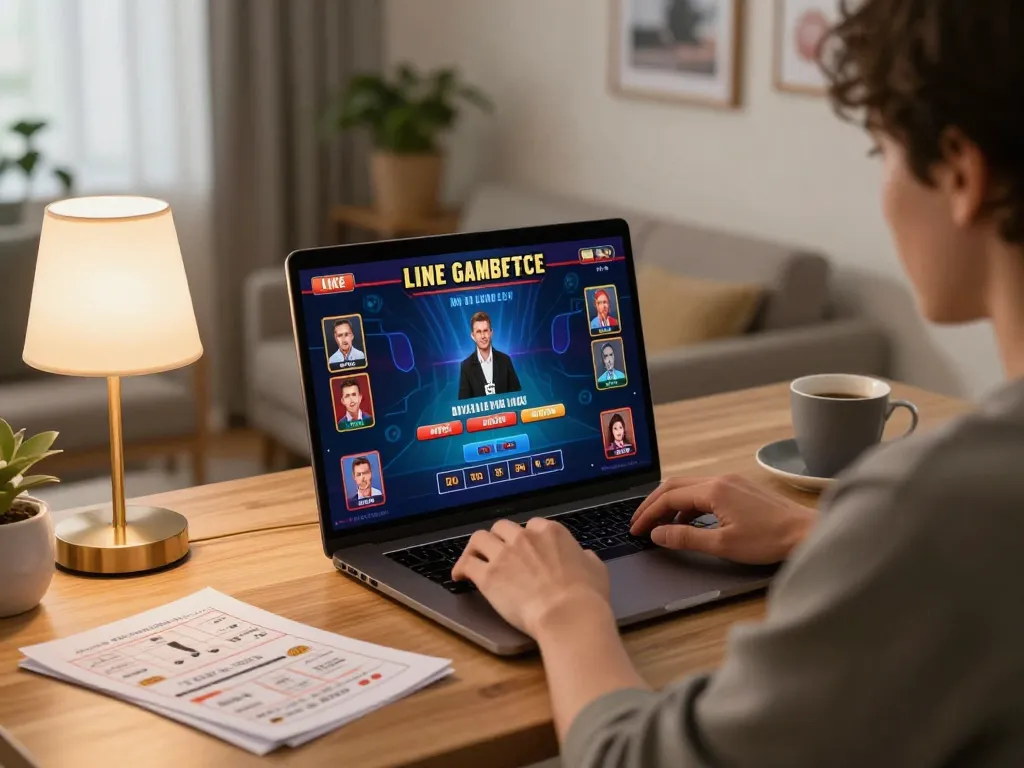 fun79 player engaging with online casino gaming while managing betting strategies at home