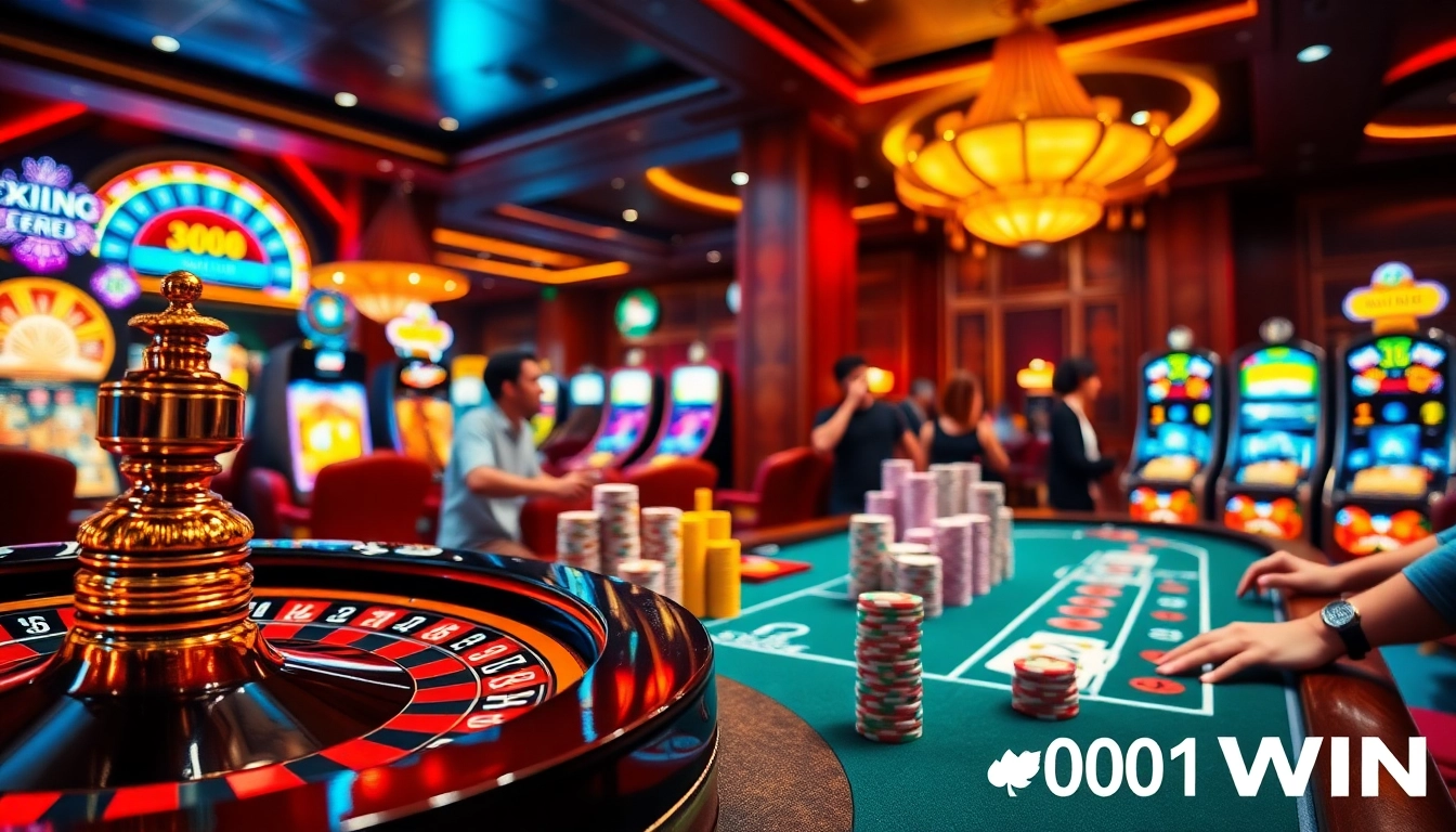 Sinta a emoção da 001WIN com jogos empolgantes em um cassino luxuoso.