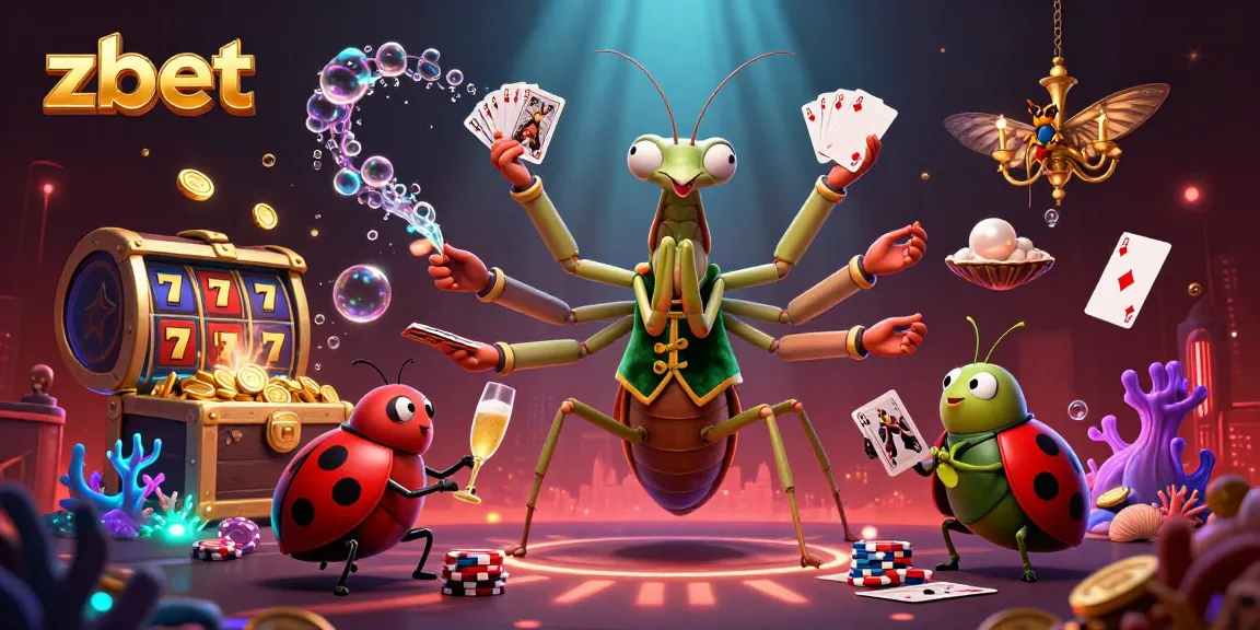 Experience the thrill of zbet in this vibrant 3D casino scene filled with animated characters and lively game elements.
