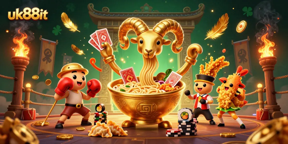 Engage in thrilling gameplay at uk88it with vibrant characters and energized atmosphere in a casino setting.