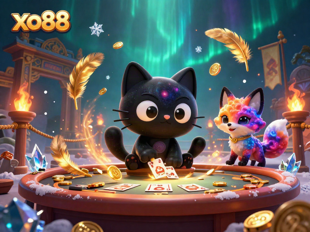 Experience the vibrant dynamics of gambling at xo88 with cosmic characters and thrilling casino elements.