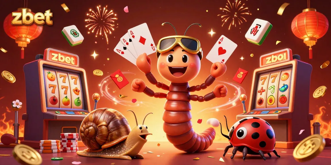 Zbet brings excitement as a colorful dealer presents a winning hand of cards in a vibrant casino scene.