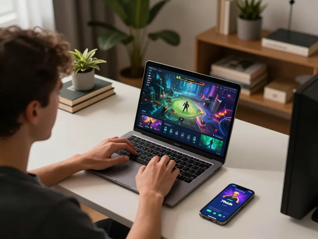 Engaged player betting on 79club's online casino, enjoying a vibrant gaming experience.