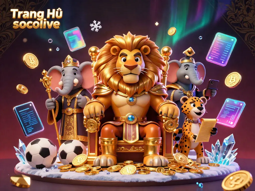 Betting strategies come alive at Trang Chủ socolive with a vibrant 3D lion king and gaming elements.