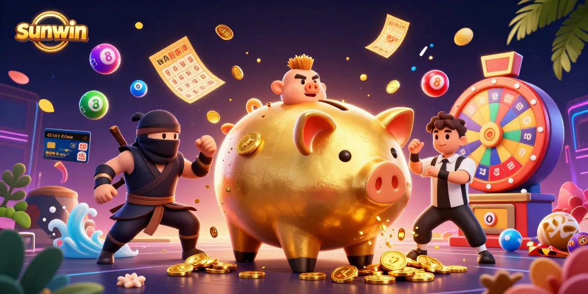 Experience sunwin's vibrant lottery action with dynamic characters and exciting game elements.