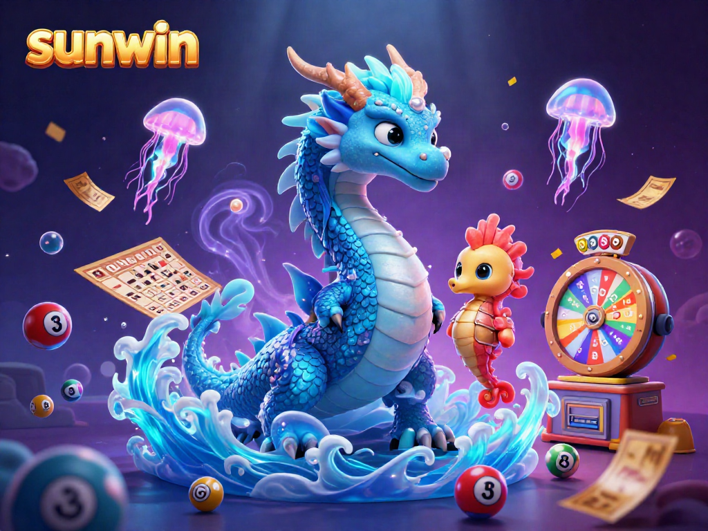 Engaging scene showcasing sunwin's vibrant elements in an enchanting underwater casino