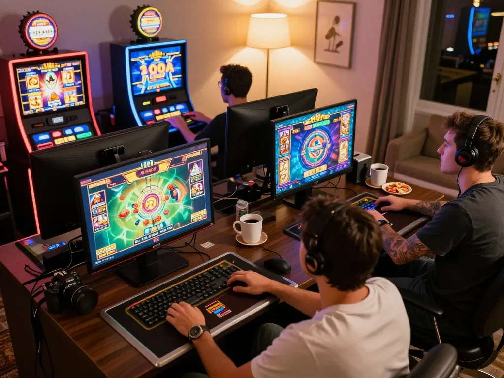 Players enjoying the excitement of 81FF slot games in a cozy online gaming session.
