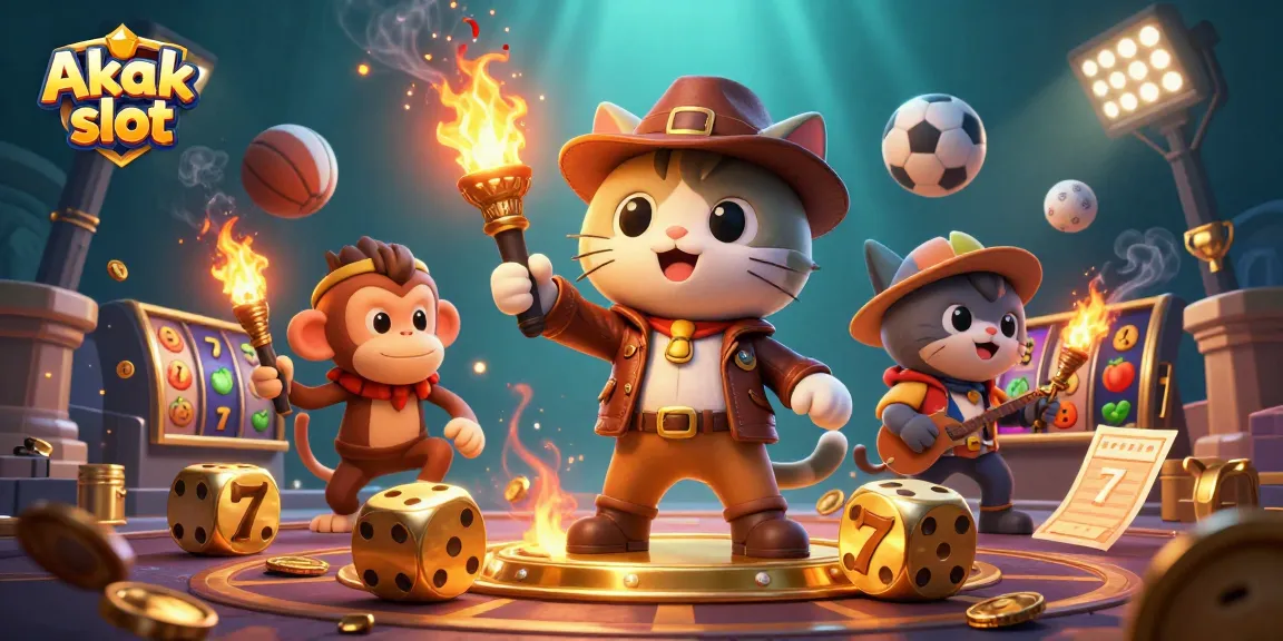 Jogue no Akak slot com vibes de um desafio de caça-níqueis 3D divertidas e dinâmicas na imagem.