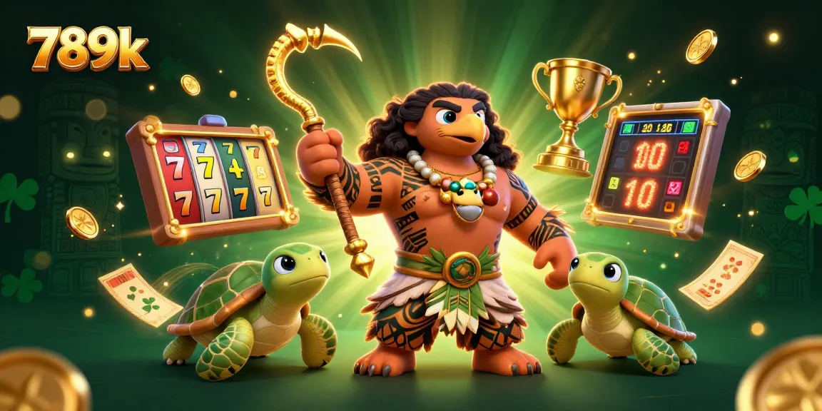 Experience thrilling slots at 789k with dynamic characters, gold coins, and vibrant casino elements.
