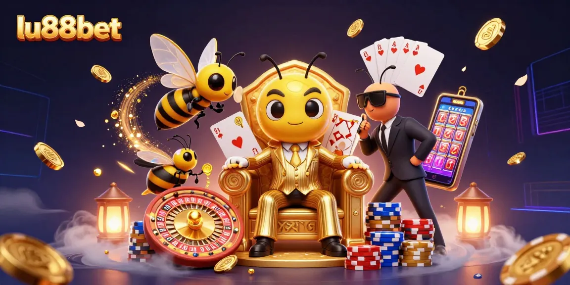 Play and win at lu88bet with the buzzing bumblebee mob boss and exciting casino elements.