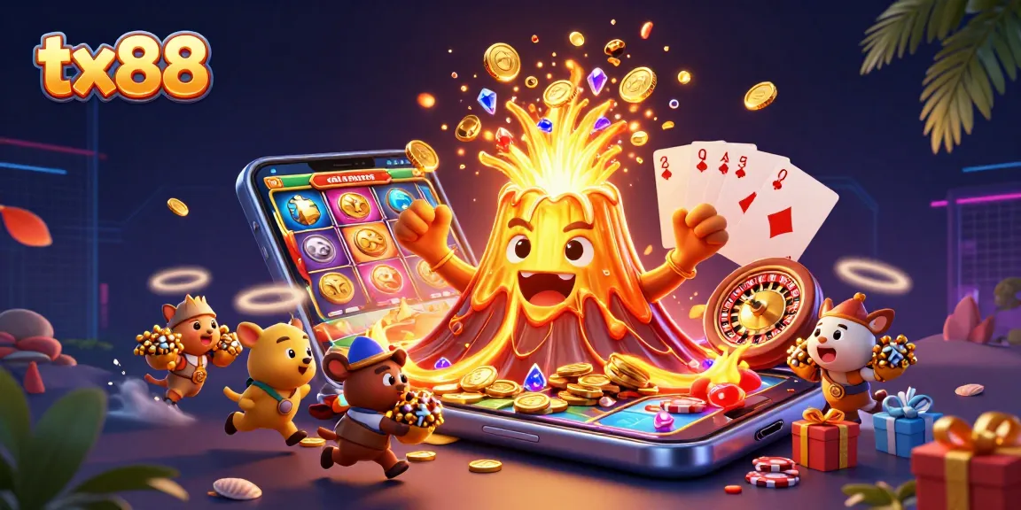 tx88 transports players into a vibrant casino world filled with coins, treasures, and adventure.