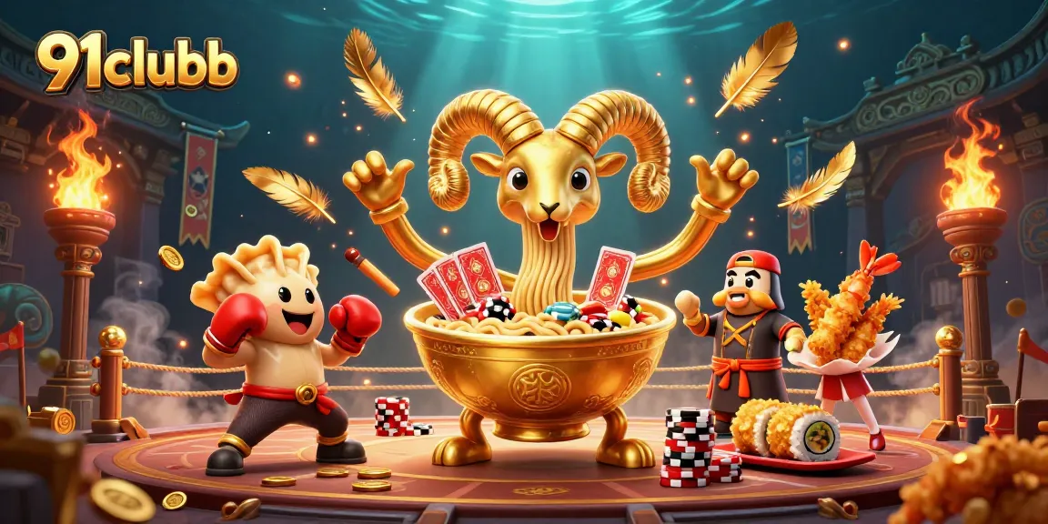 Experience thrilling gaming with 91clubb featuring dynamic cartoon characters, vibrant colors, and cinematic lighting.