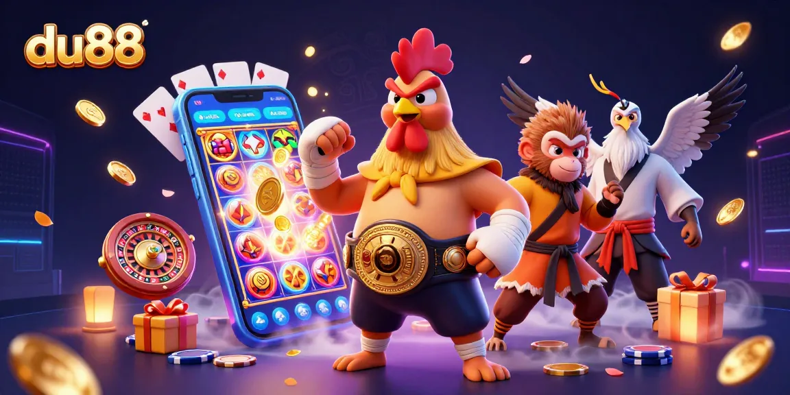 Engage with du88's thrilling casino world featuring dynamic characters and vivid slot games.