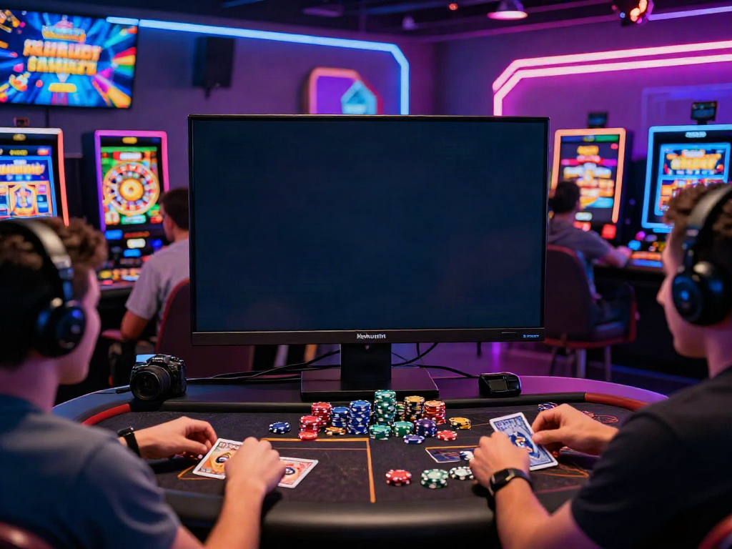 Nohuwin online gaming scene with players enjoying slot and casino games in a vibrant, dynamic environment.