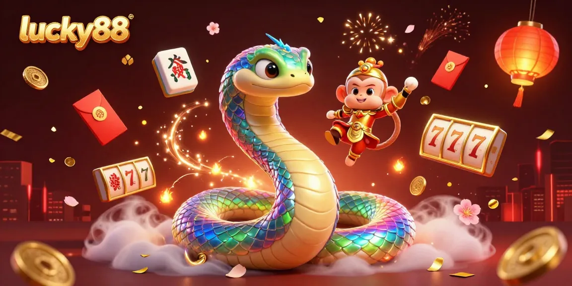 Engage with lucky88 slot excitement in this vibrant casino scene full of animated elements.
