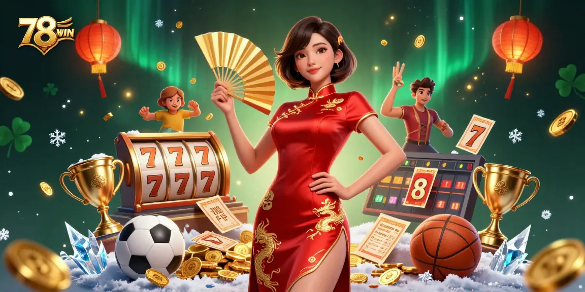 Engage with 78WIN's vibrant casino adventure featuring dynamic games and slot reels.