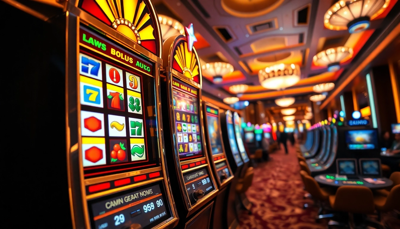 Menangkan Slot deposit 5000 dengan slot machine berkilau di kasino yang mewah.
