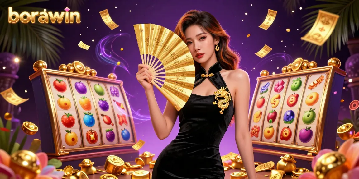 Experimente a emoção do borawin com bobinas de caça-níqueis vibrantes e jackpots dourados em uma cena de cassino dinâmica.