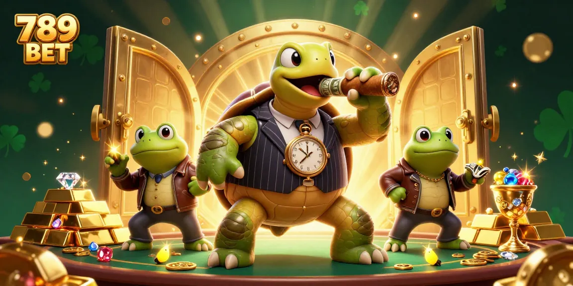 Engage with the thrill of 789 BET through an exciting 3D casino scene filled with lights and riches.
