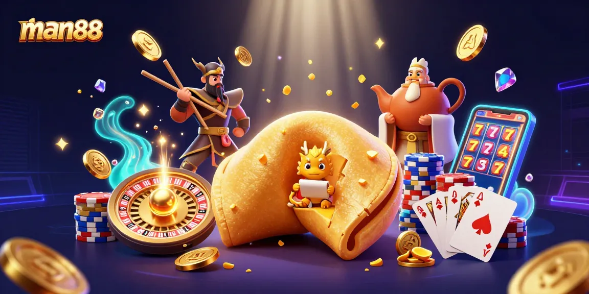 Win big with man88 as the golden dragon guards fortune in a vibrant casino scene.