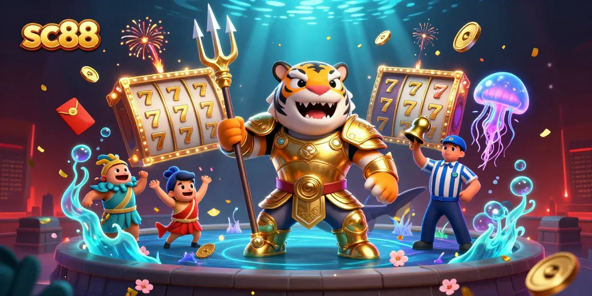 Hit the jackpot with the sc88 slot machines featuring a golden shark and dynamic casino elements.