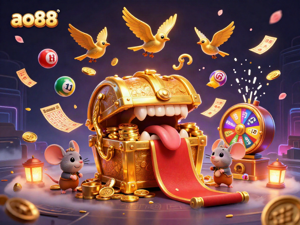 Engage in dynamic gaming action with ao88's vibrant casino treasures and lottery excitement.
