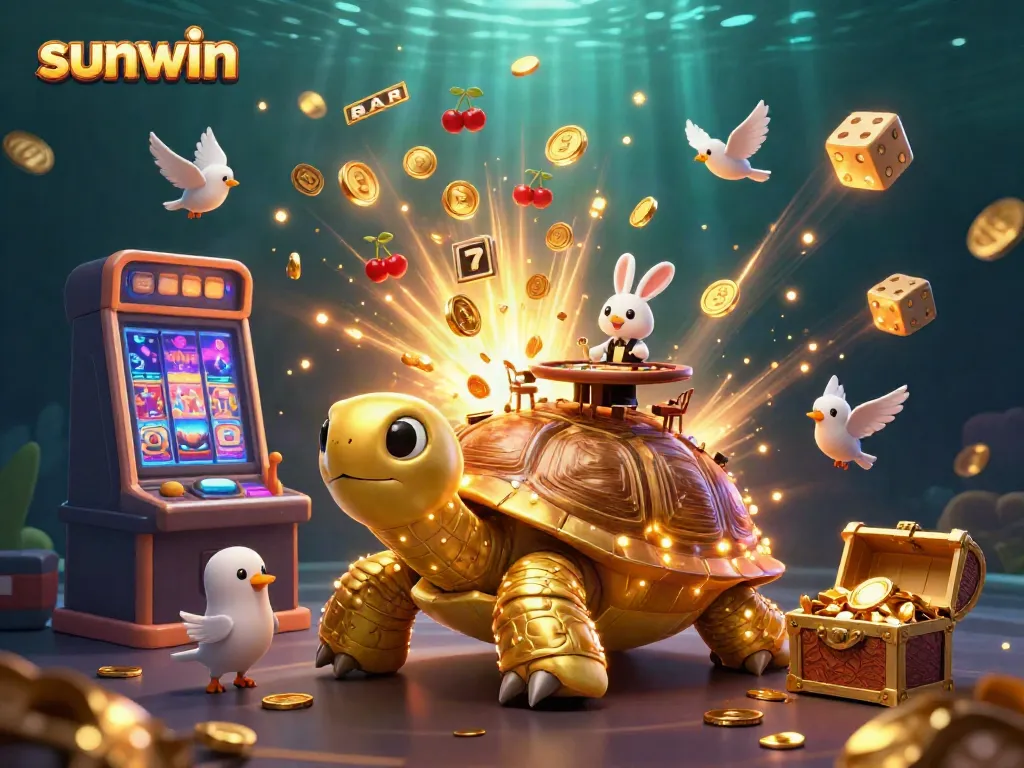 Win big at Sunwin with the golden tortoise casino and thrilling game features.