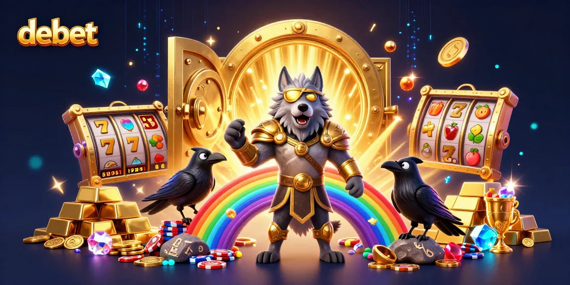 Experience thrilling casino adventures with debet and mythical Norse characters amidst golden treasures.