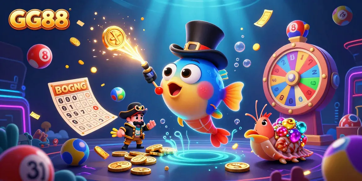 Experience GG88's vibrant underwater casino adventure featuring animated sea creatures and dynamic gaming elements.