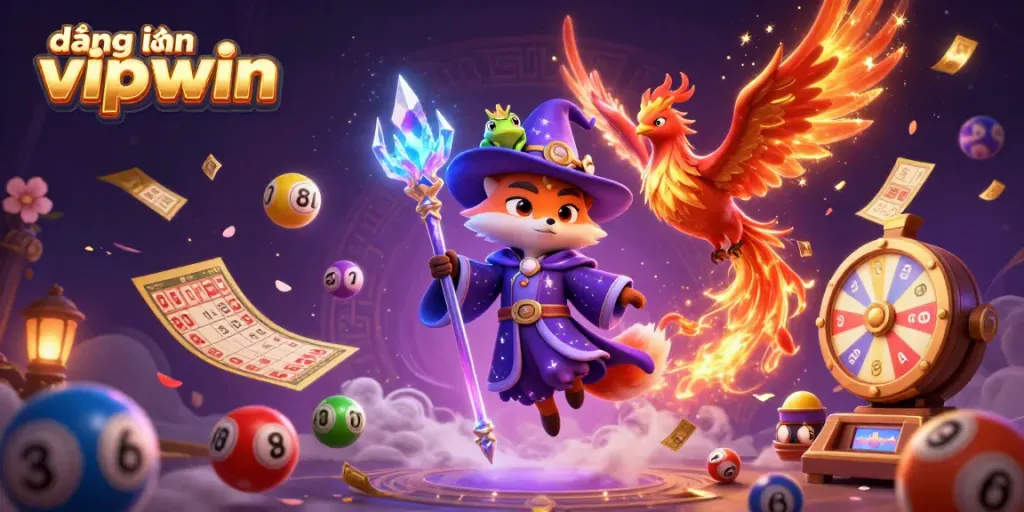 Engage with exciting jackpot games at đăng nhập vipwin, featuring vibrant lottery elements and a mystical atmosphere.