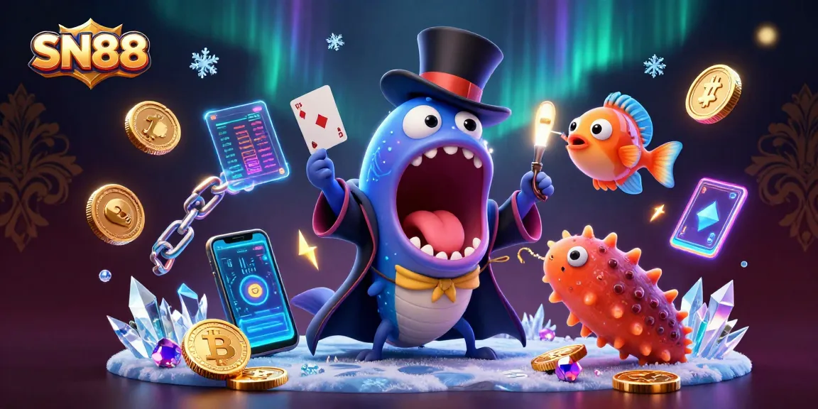 Experience thrilling gaming opportunities with SN88's vibrant casino atmosphere and dynamic characters.