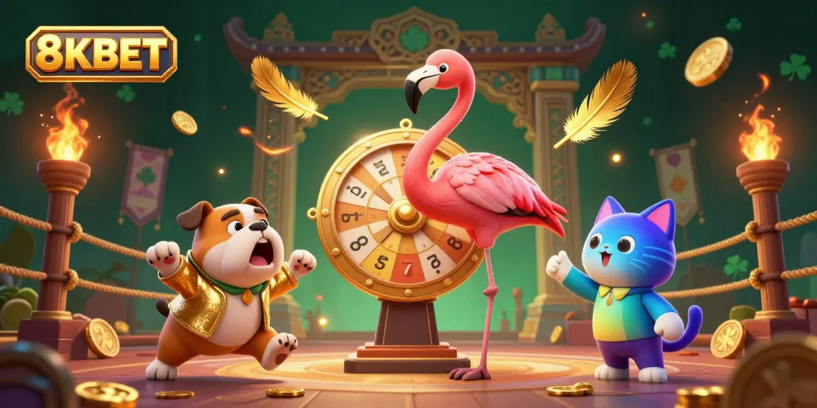 Experience thrilling gameplay with 8KBET's grand prize wheel dynamic scene featuring excitement and vibrant casino elements.