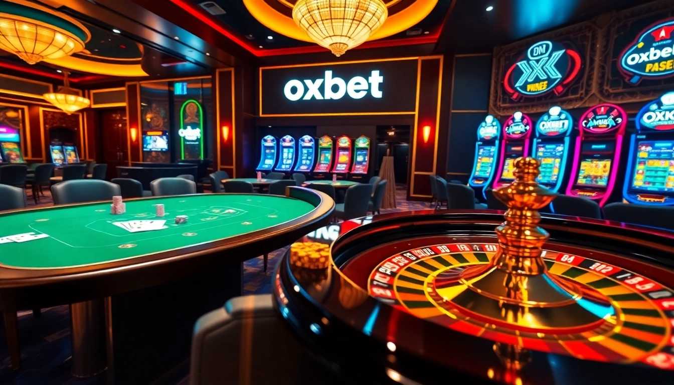 Experience the thrill of gambling with oxbet at a luxurious casino table.