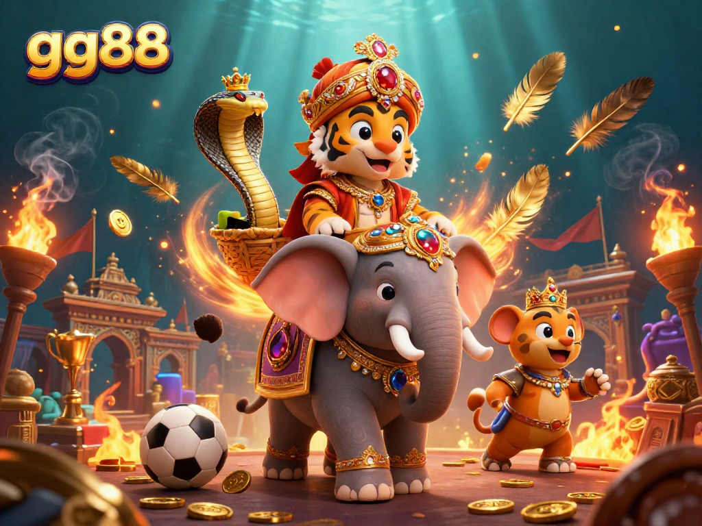 Experience thrilling sports betting at GG88 with ultra-detailed visuals of vibrant characters and energetic atmosphere.