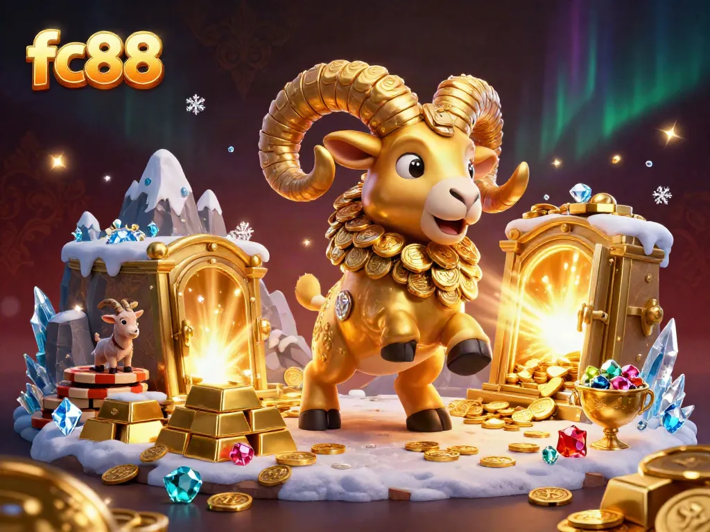 Engage in thrilling gameplay at fc88 with golden treasures and vibrant casino elements.