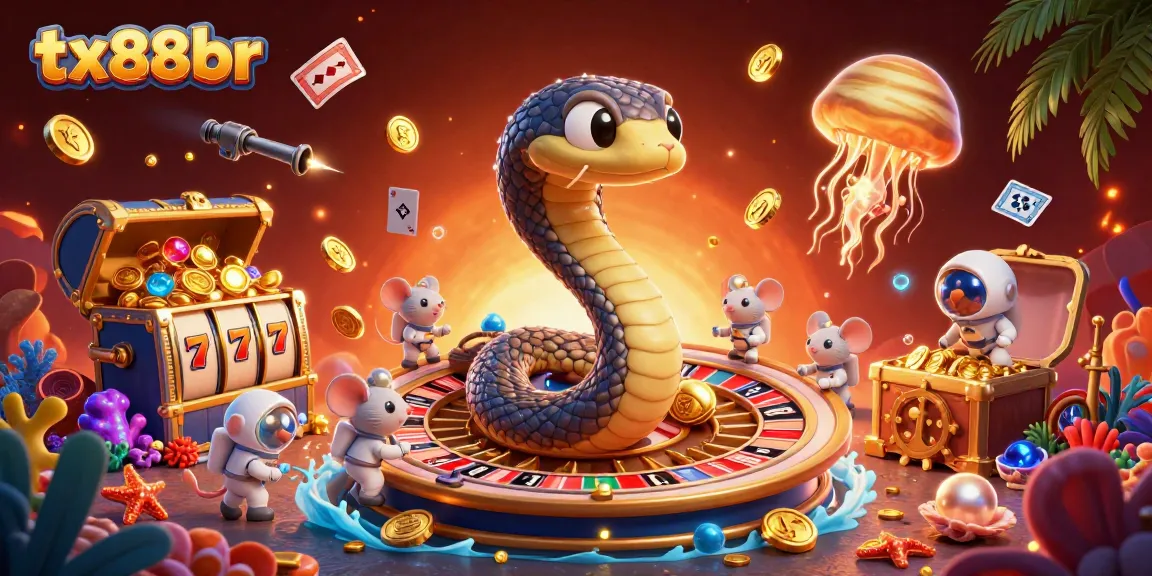 Bet on tx88br's cosmic roulette wheel with astronaut mice and a golden jellyfish dealer.