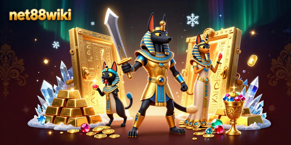 Experience the thrill at net88wiki with Anubis and Bastet in a vibrant 3D casino adventure.