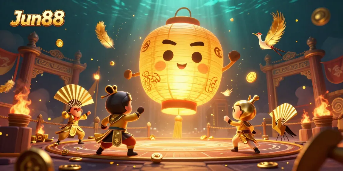 Engage in thrilling gameplay at Jun88 with vibrant casino and luck-inspired characters.