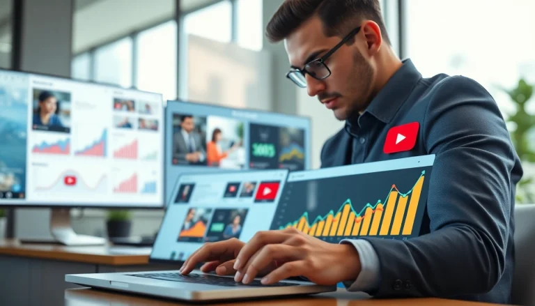 youtube 再生回数 購入の効果を分析するマーケターのシーン