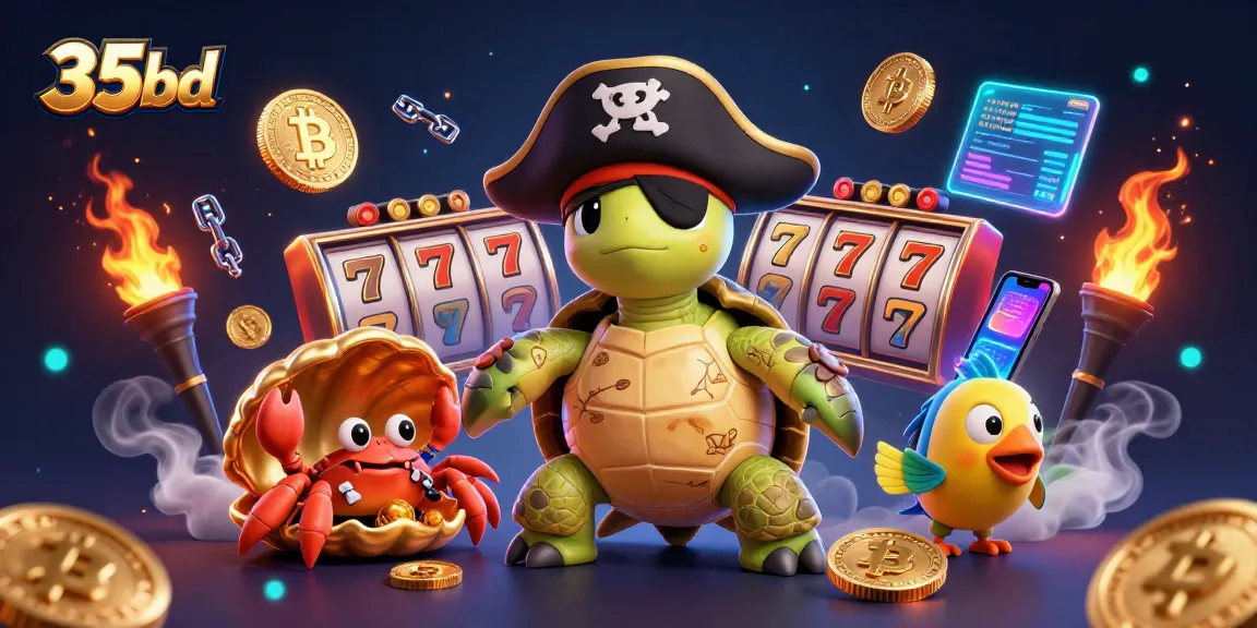 Experience thrilling wins with 35bd's lively casino scene featuring vibrant characters and dynamic game elements.